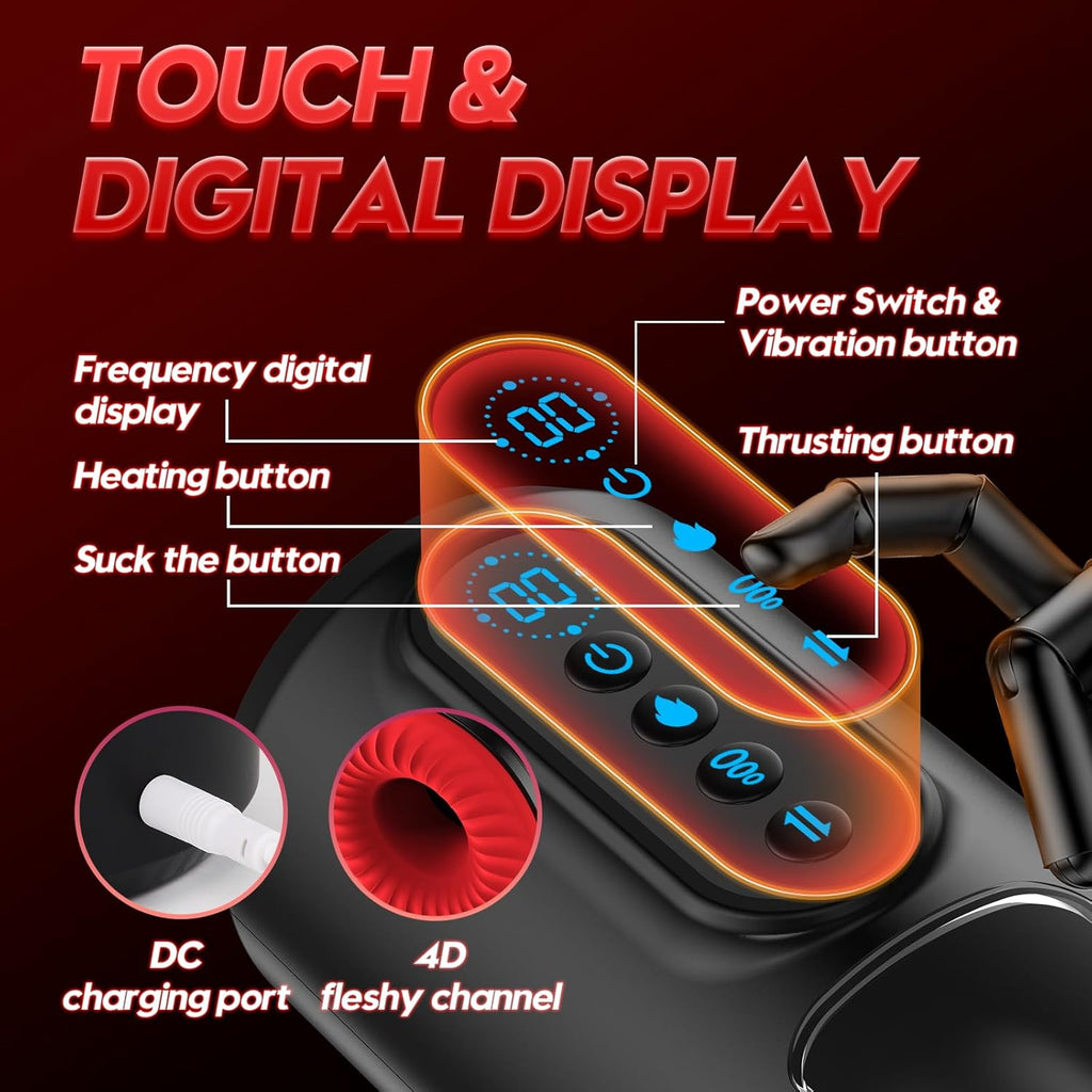 Automatic Male Mastusbafor Heat Men's Masterburbatar Sucking Men Masturebstor Machine Thrusting Machine Devices Suction Adult Toy Auto Bj Machine Pocket Puzzy Man Masturebstor Electric Sweater